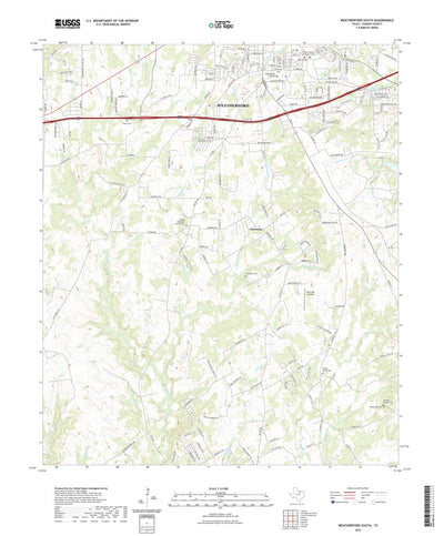 United States Geological Survey Weatherford South, TX (2022, 24000-Scale) digital map