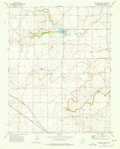 United States Geological Survey Weatherly Lake, NM (1973, 24000-Scale) digital map