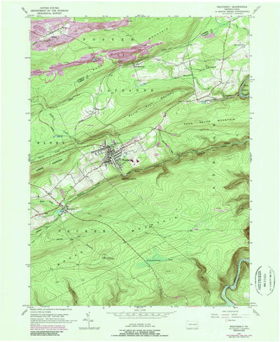 United States Geological Survey Weatherly, PA (1948, 24000-Scale) digital map