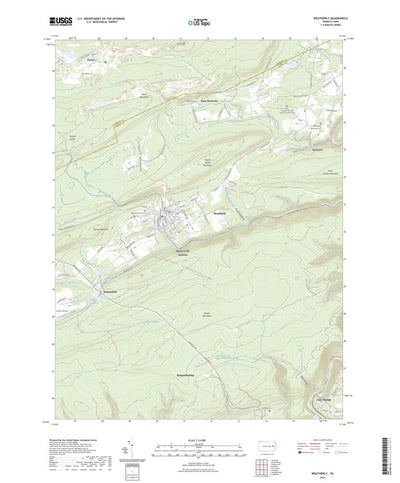 United States Geological Survey Weatherly, PA (2023, 24000-Scale) digital map