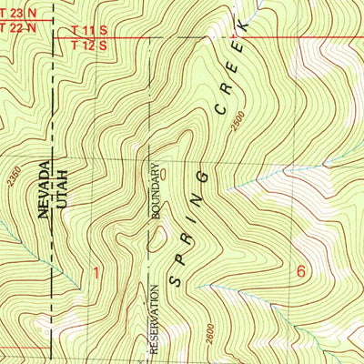 United States Geological Survey Weaver Canyon, NV-UT (1981, 24000-Scale) digital map