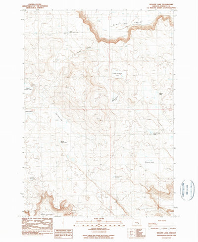 United States Geological Survey Weaver Lake, OR (1990, 24000-Scale) digital map