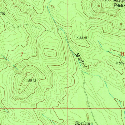 United States Geological Survey Weaver Peak, AZ (1969, 24000-Scale) digital map