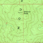 United States Geological Survey Weaver Peak, AZ (1969, 24000-Scale) digital map