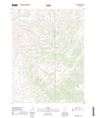 United States Geological Survey Weaver Ridge, UT (2023, 24000-Scale) digital map