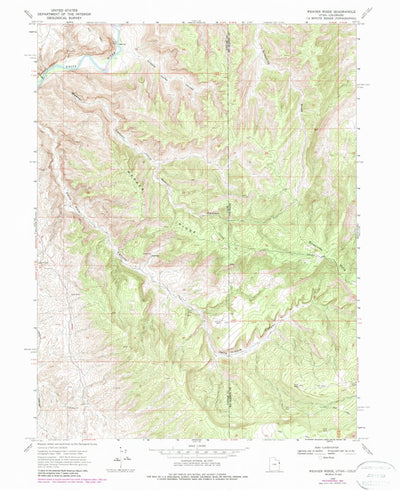 United States Geological Survey Weaver Ridge, UT-CO (1968, 24000-Scale) digital map