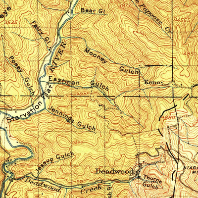 United States Geological Survey Weaverville, CA (1913, 125000-Scale) digital map