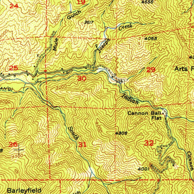 United States Geological Survey Weaverville, CA (1952, 62500-Scale) digital map