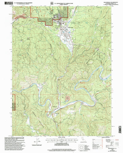 United States Geological Survey Weaverville, CA (1998, 24000-Scale) digital map