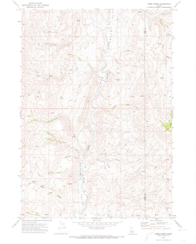 United States Geological Survey Webb Creek, ID (1970, 24000-Scale) digital map