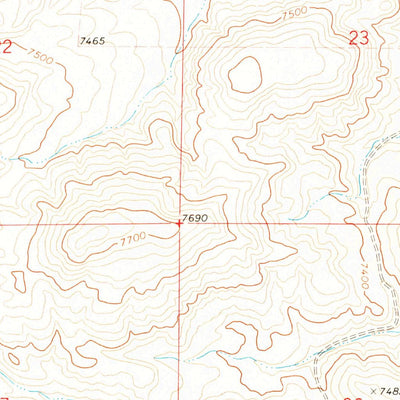 United States Geological Survey Webb Draw, WY (1970, 24000-Scale) digital map