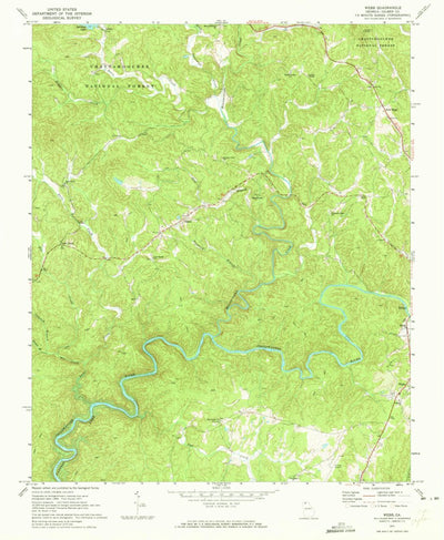 United States Geological Survey Webb, GA (1971, 24000-Scale) digital map