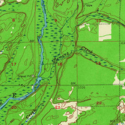 United States Geological Survey Webb Lake, WI (1955, 62500-Scale) digital map