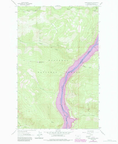 United States Geological Survey Webb Mountain, MT (1963, 24000-Scale) digital map