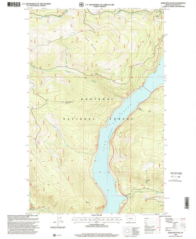 United States Geological Survey Webb Mountain, MT (1997, 24000-Scale) digital map