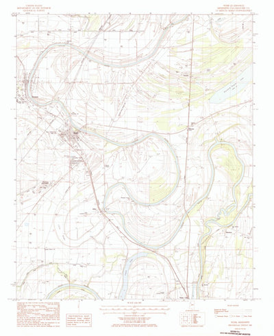 United States Geological Survey Webb, MS (1983, 24000-Scale) digital map