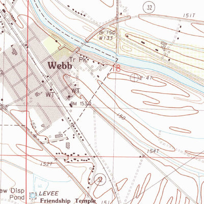 United States Geological Survey Webb, MS (1983, 24000-Scale) digital map