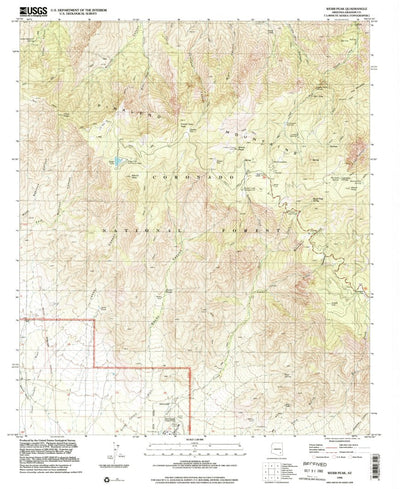 United States Geological Survey Webb Peak, AZ (1996, 24000-Scale) digital map