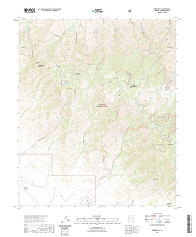 United States Geological Survey Webb Peak, AZ (2021, 24000-Scale) digital map