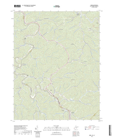 United States Geological Survey Webb, WV (2023, 24000-Scale) digital map