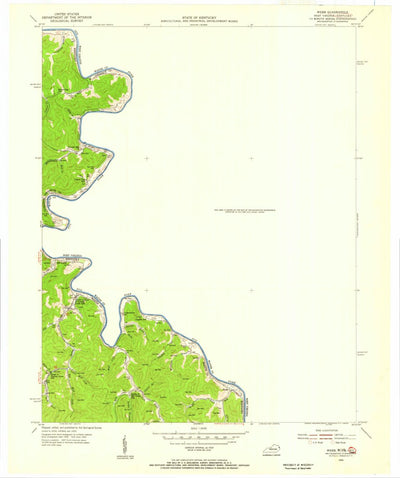 United States Geological Survey Webb, WV-KY (1954, 24000-Scale) digital map