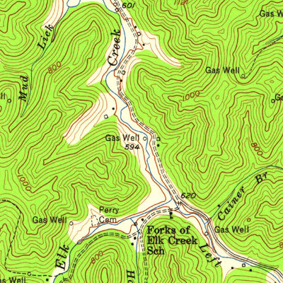 United States Geological Survey Webb, WV-KY (1954, 24000-Scale) digital map