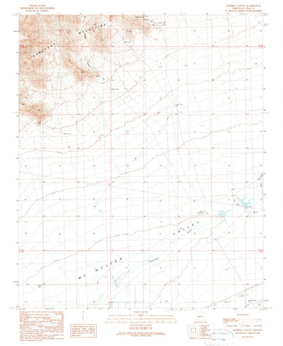 United States Geological Survey Webber Canyon, AZ (1989, 24000-Scale) digital map