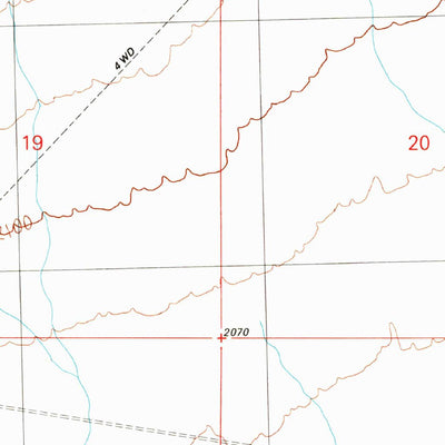 United States Geological Survey Webber Canyon, AZ (1989, 24000-Scale) digital map