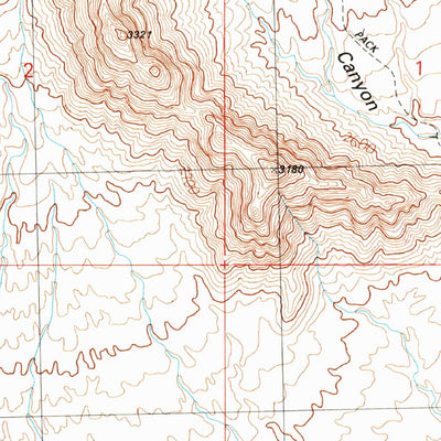 United States Geological Survey Webber Canyon, AZ (1989, 24000-Scale) digital map