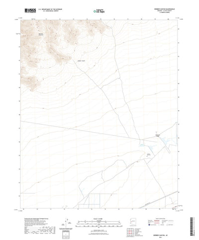 United States Geological Survey Webber Canyon, AZ (2021, 24000-Scale) digital map