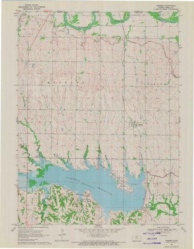 United States Geological Survey Webber, KS (1969, 24000-Scale) digital map