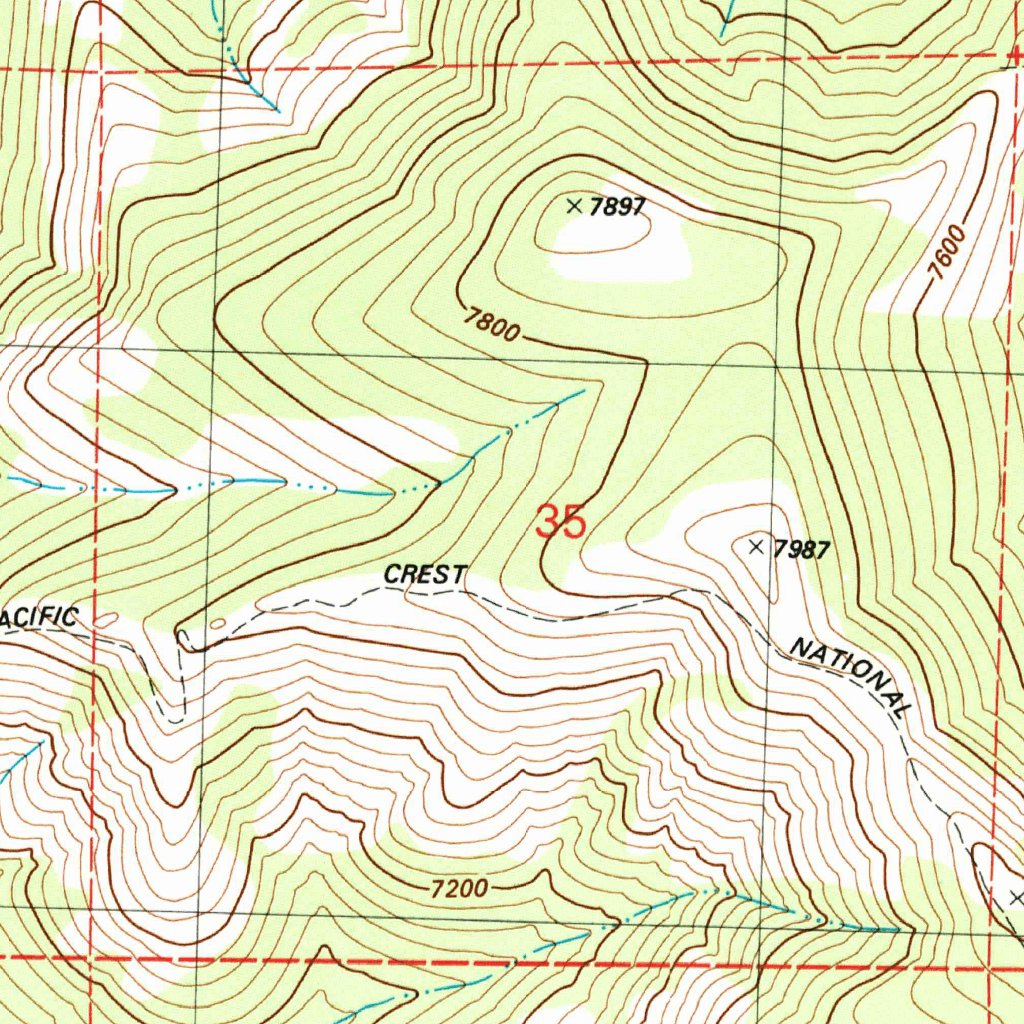 Webber Peak, CA (1981, 24000-Scale) Map by United States Geological ...