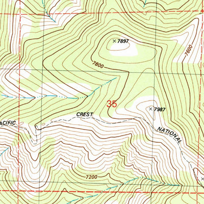 United States Geological Survey Webber Peak, CA (1981, 24000-Scale) digital map