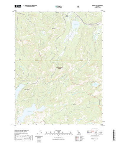 United States Geological Survey Webber Peak, CA (2021, 24000-Scale) digital map