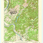 United States Geological Survey Webbers Falls, OK (1948, 62500-Scale) digital map