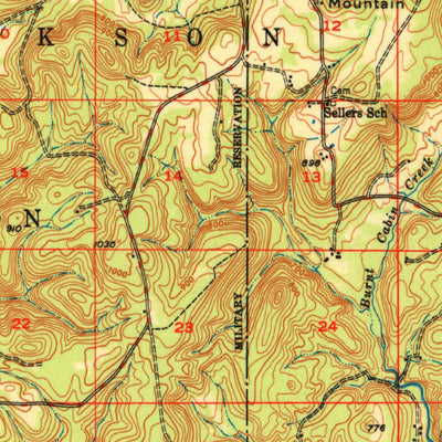 United States Geological Survey Webbers Falls, OK (1950, 62500-Scale) digital map