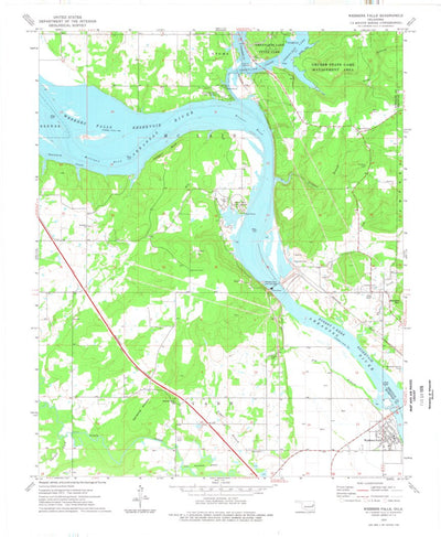 United States Geological Survey Webbers Falls, OK (1974, 24000-Scale) digital map