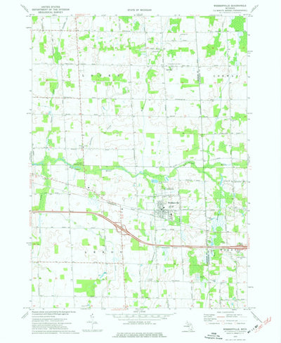 United States Geological Survey Webberville, MI (1973, 24000-Scale) digital map