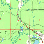 United States Geological Survey Webeno, WI (1951, 48000-Scale) digital map