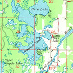 United States Geological Survey Webeno, WI (1951, 48000-Scale) digital map