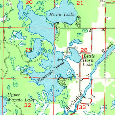 United States Geological Survey Webeno, WI (1951, 48000-Scale) digital map