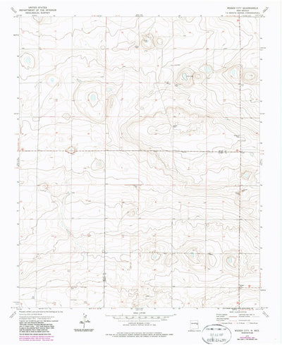 United States Geological Survey Weber City, NM (1973, 24000-Scale) digital map