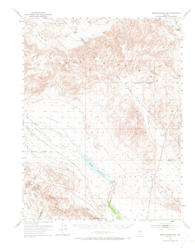 United States Geological Survey Weber Reservoir, NV (1951, 62500-Scale) digital map