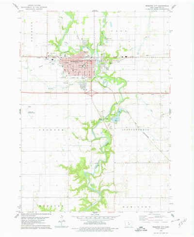 United States Geological Survey Webster City, IA (1978, 24000-Scale) digital map