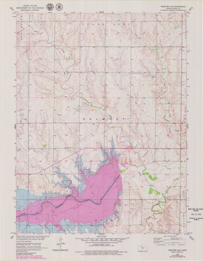United States Geological Survey Webster Dam, KS (1952, 24000-Scale) digital map