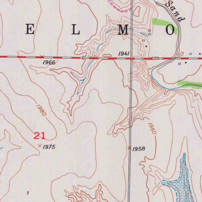 United States Geological Survey Webster Dam, KS (1952, 24000-Scale) digital map