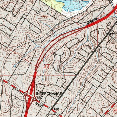 United States Geological Survey Webster Groves, MO-IL (1993, 24000-Scale) digital map