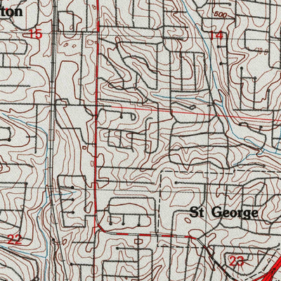 United States Geological Survey Webster Groves, MO-IL (1998, 24000-Scale) digital map
