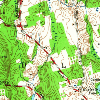 United States Geological Survey Webster, MA-CT (1953, 24000-Scale) digital map