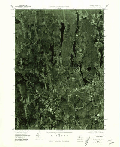 United States Geological Survey Webster, MA-CT (1975, 25000-Scale) digital map